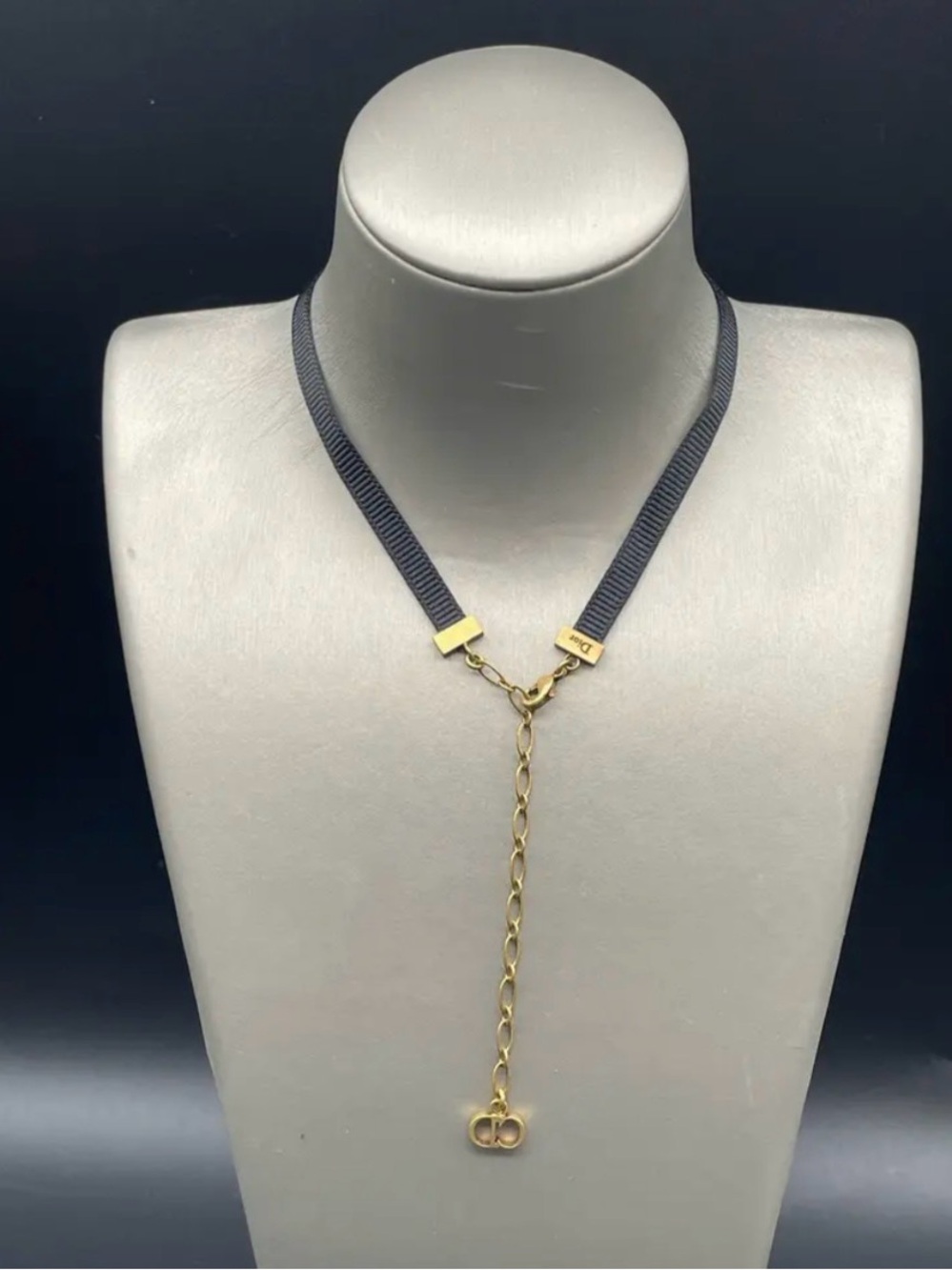 Christian Dior 🌹JADIOR Canvas choker W/ Dior Dusty -Authentic-EUC - Picture 7 of 11